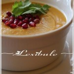 Velouté de courge butternut au lait de coco et au cari 