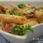 Salade de pâtes au poulet et au bacon