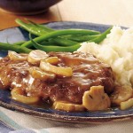 Boeuf Salisbury avec sauce aux champignons