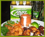 Ailes de poulet de Louis et crevettes Buffalo Super Bowl