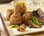 Boulettes de dindon, sauce aux canneberges