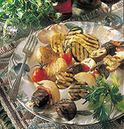 Brochettes de filet de boeuf aux fines herbes