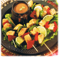 Brochette de poulet Satay