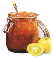 Chutney aux tomates vertes