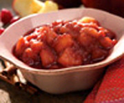 Compote de pomme aux framboises