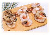 Pâtes aux crevettes à la Méditerranéenne