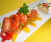 Crevettes citron et miel