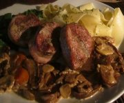 Filet de porc en médaillons et ses champignons