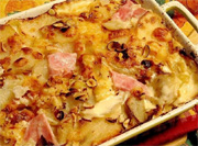 Gratin dauphinois au jambon du pays