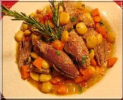 Jarrets d'agneau braisés à la Toscane