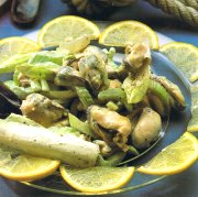 Moules et céleri en salade