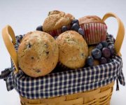 Muffins au yogourt et aux bleuets