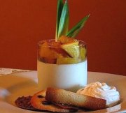 Panacotta à l'ananas caramélisé