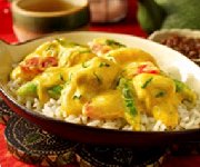 Poulet thaï au curry rouge