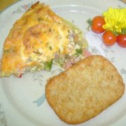 Quiche au jambon (sans croûte)  