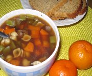 Soupe au boeuf et coquillettes