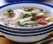 Soupe de poisson à la tomate et au fenouil