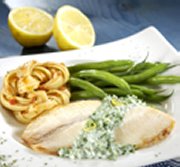 Filets de tilapia, sauce citronnée au yogourt