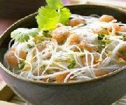 Vermicelles chinois aux crevettes et écume de coco (Thaïlande)