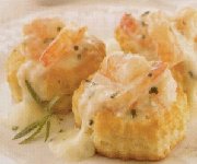 Vol-au-vent aux crevettes et aux pétoncles